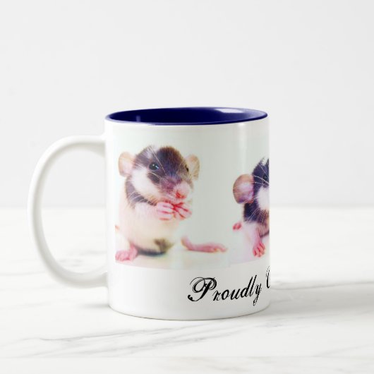 Prouwe eigenaar van Rats! Tweekleurige Koffiemok (Links)