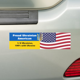 Prouwe Oekraïnse Amerikaanse houding tegenover Oek Bumpersticker