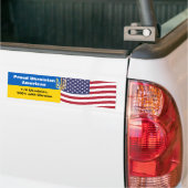 Prouwe Oekraïnse Amerikaanse houding tegenover Oek Bumpersticker (Op Truck)