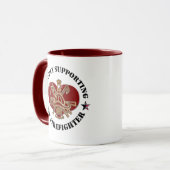 Prouwe ondersteuning van mijn brandweerman mok (Voorkant links)