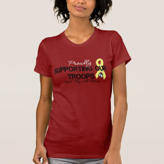 Prouwe ondersteuning van onze troepen (Rode Vrijda T-shirt