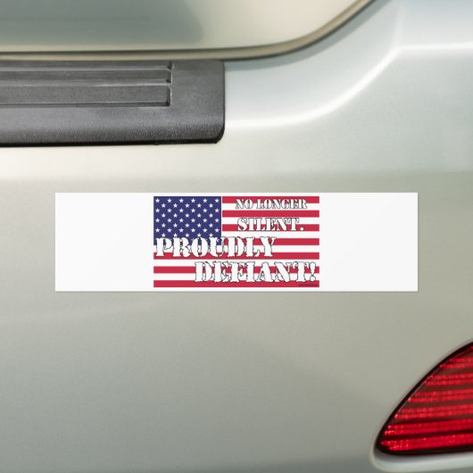 Prouwerig Defiant 1 Bumpersticker (Op auto)