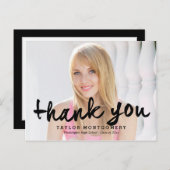 Prouwerig geborsteld Afstuderen Dank u Briefkaart (Voorkant / Achterkant)