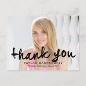 Prouwerig geborsteld Afstuderen Dank u Briefkaart (Voorkant)