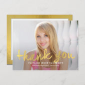 Prouwerig geborsteld Afstuderen Dank u Briefkaart (Voorkant / Achterkant)