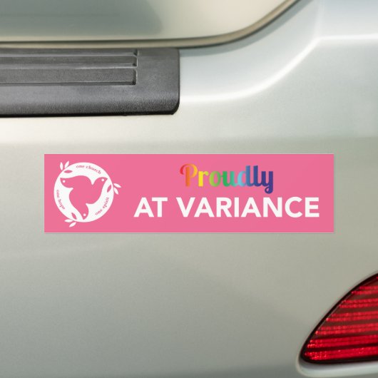 Prouwig bij variantie bumpersticker (Op auto)