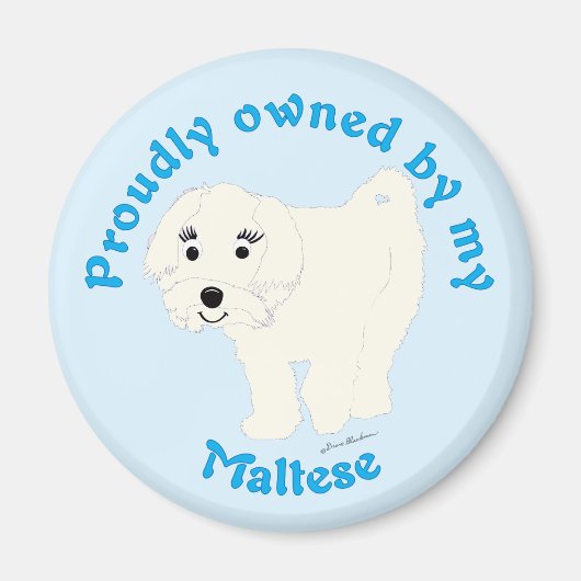 Prouwig Eigendom van een Maltees Magneet (Voorkant)