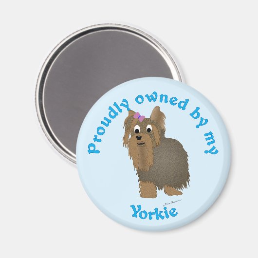 Prouwig Eigendom van een Yorkie Magneet (Voorkant / Achterkant)