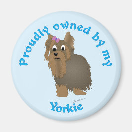 Prouwig Eigendom van een Yorkie Magneet
