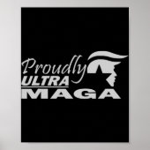 Prouwig Ultra Maga Trump anti Joe Biden Ultra Maga Poster (Voorkant)