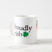 Prouwly Irish Rainbow Shamrock Heart Koffiemok (Voorkant links)