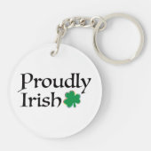 Prouwly Irish Rainbow Shamrock Heart Sleutelhanger (Achterkant)