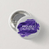 Prouze autistisch (Paars) Ronde Button 3,2 Cm (Voorkant /achterkant)