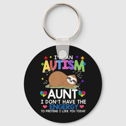 Prouze draag dit schattige sloze autisme shirt om  sleutelhanger (Voorkant)