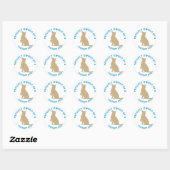 Prouze eigendom van een Therapy Dog Ronde Sticker (Vel)