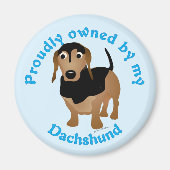 Prouze Eigendom van mijn Dachshund Magneet (Voorkant)