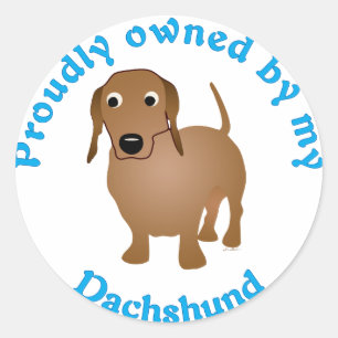 Prouze Eigendom van mijn Dachshund Ronde Sticker