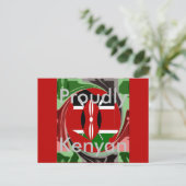 Prouze Keniaanse kaart Zazzle Briefkaarten (Staand voorkant)