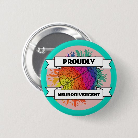 Prouze neurodivergent ronde button 5,7 cm (Voorkant /achterkant)