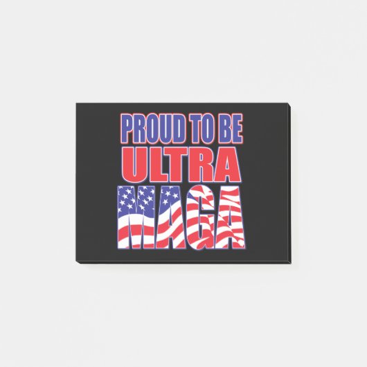 Prouze om een trump supporter te zijn post-it® notes (Voorkant)