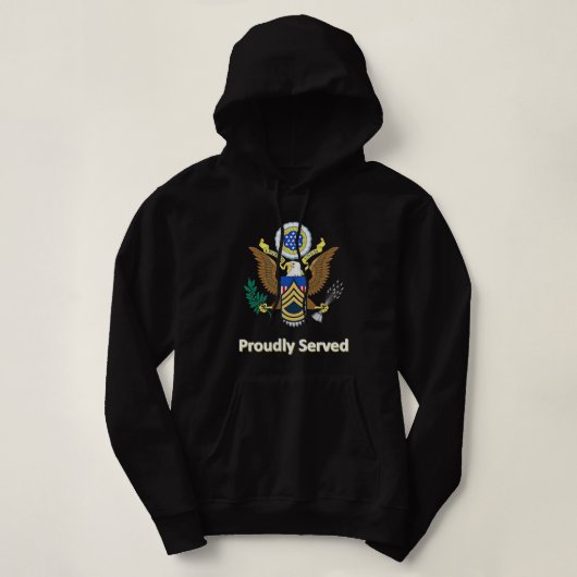 Prouze Served Removed Army SFC Hoodie (Design voorkant)