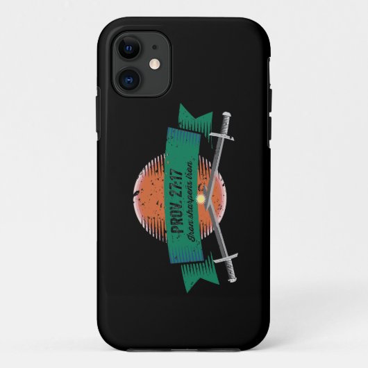 Prov. 27:17 IJzer Sharpens IJzer Case-Mate iPhone Case (Achterkant)