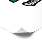 Prov. 27:17 IJzer Sharpens IJzeren Grunge Versie Perfect Poster (Hoek)