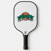 Prov. 27:17 IJzer Sharpens IJzeren Grunge Versie Pickleball Paddle (Voorkant)