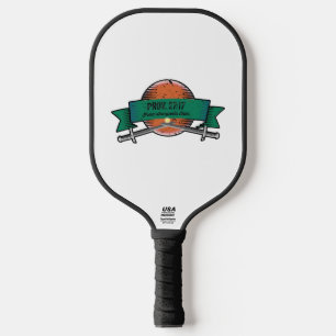 Prov. 27:17 IJzer Sharpens IJzeren Grunge Versie Pickleball Paddle