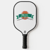 Prov. 27:17 IJzer Sharpens IJzeren Grunge Versie Pickleball Paddle (Achterkant)
