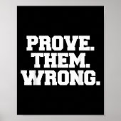 Prove Them Wrong Athlete Srt Gym Motivation Poster (Voorkant)