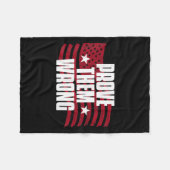 Prove Them Wrong Insrational Saying Motivational W Fleece Deken (Voorkant (Horizontaal))