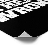 Prove Them Wrong Workout Training Motivation Logo  Poster (Hoek)