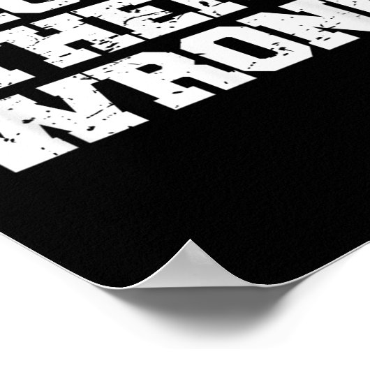 Prove Them Wrong Workout Training Motivation Logo Poster (Hoek)