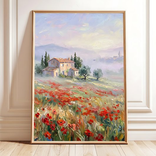 Provencaals landschap canvasprint poster