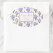Provençaalse lavendel bossen ovale sticker (Tas)