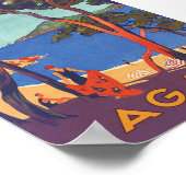 Provence Alpes Cote d'Azur France Vintage Travel Poster (Hoek)