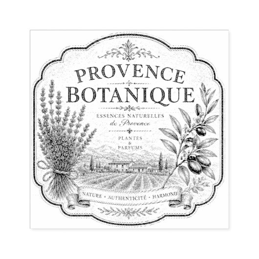 provence botanische rubberen stempel (Afrduk)