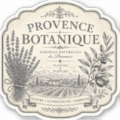 provence botanische vinyl sticker (Voorkant)