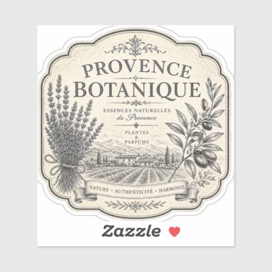 provence botanische vinyl sticker (Vel)