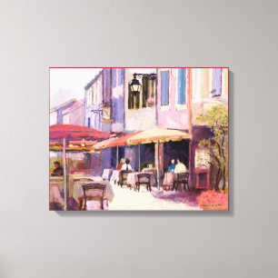 Provence Cafe Canvas Afdruk