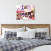 Provence Cafe Canvas Afdruk (Insitu (Slaapkamer))