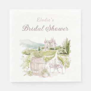 Provence Elegant Chateau Franse Country Bridal Servet