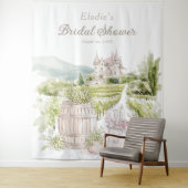Provence Elegant Chateau French Country Bridal  Wandkleed (In situ)