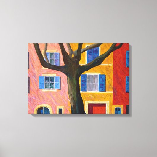 Provence en plataan canvas afdruk (Voorkant)