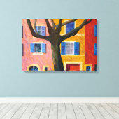Provence en plataan canvas afdruk (Insitu (Houten vloer))