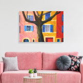 Provence en plataan canvas afdruk (Insitu (Woonkamer))
