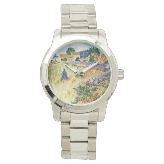 Provence Farmhouse Vincent Van Gogh Geïnspireerd Horloge