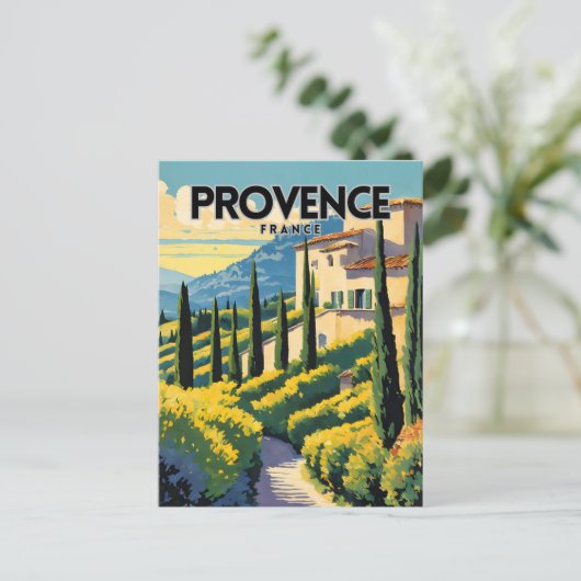 Provence France Briefkaart (Staand voorkant)