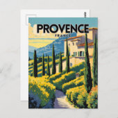 Provence France Briefkaart (Voorkant / Achterkant)